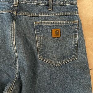 Vtg/y2k Carhartt B155 DST Men's Jeans Fleece Lined Denim Relaxed Fit 36x32